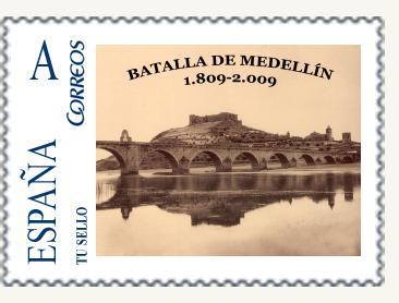 Sello postal conmemorativo del Bicentenario de la batalla.