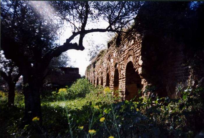 Muros de Contencin, del antiguo palacio de las Atalayas.