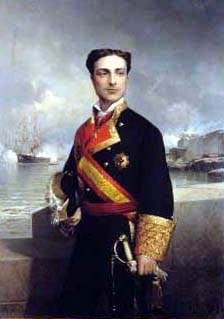 Alfonso XII. (Retrato que se conserva en el Museo Naval de Madrid).