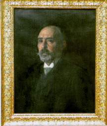 Retrato de Barrón pintado por José Villegas cordero, director del Museo del Prado y Académico de Bellas Artes. Se encuentra inacabado, debido a la muerte repentina de Barrón. (1911)