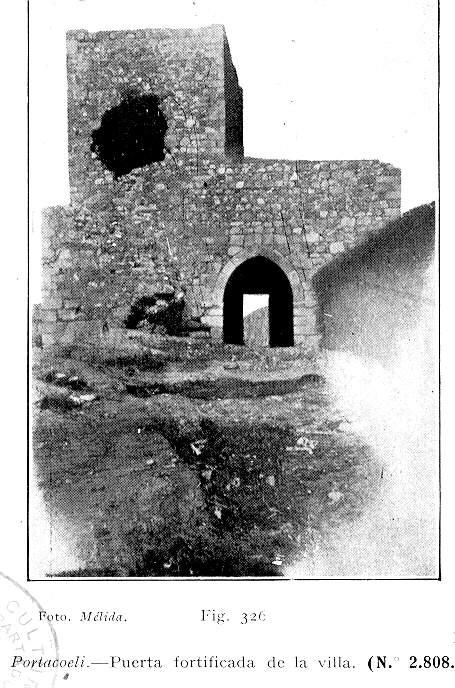 Vista intramuros de Portacoeli. (R. Mélida. 1907-1910)