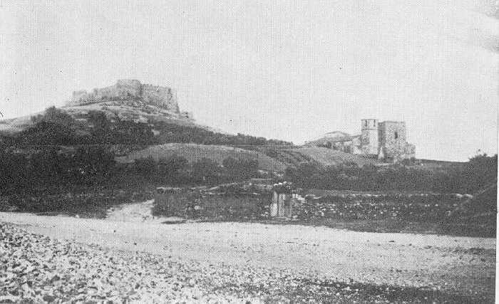 Vista del Castillo y Portaceli, desde el Puente. Principios del siglo XX.