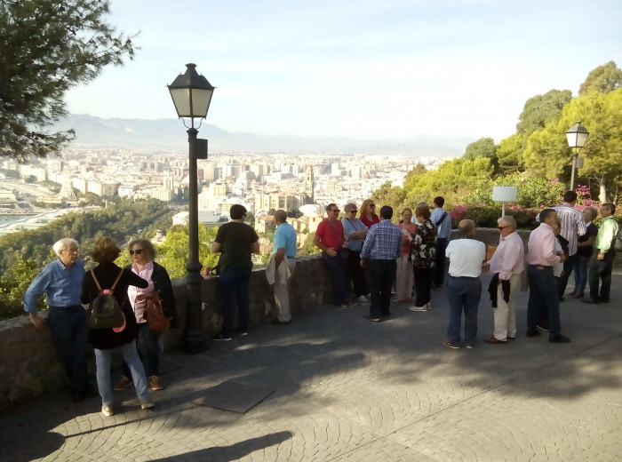 Vista de Málaga desde el Mirador de Gibralfaro.