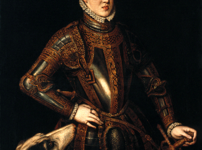 Retrato del rey Sebastián de Portugal por Cristóvão de Morais, 1571