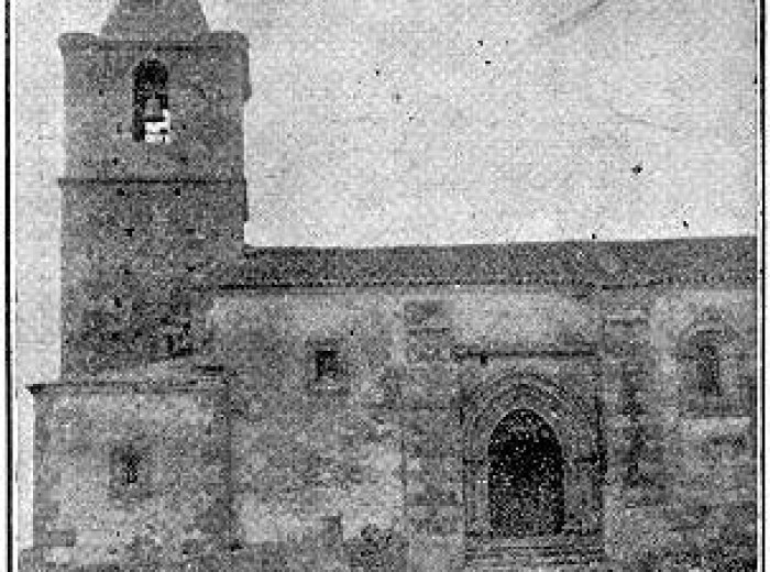 Aspecto de la iglesia de San Martín en 1921