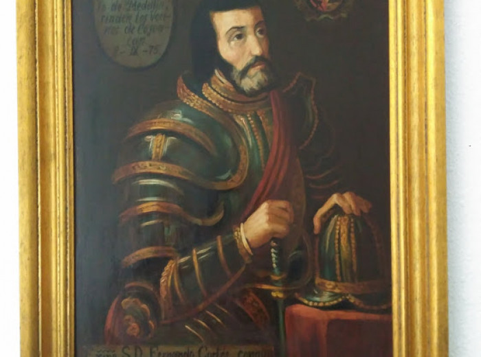 142. Retrato de Hernán Cortés.