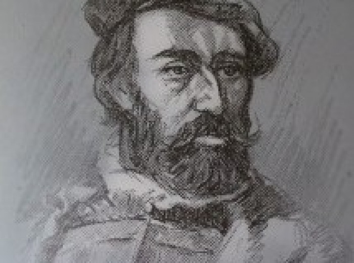 Hernán Cortés. Dibujo.