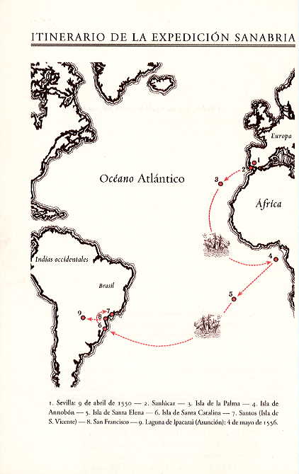 Itinerario de la Expedición Sanabria.