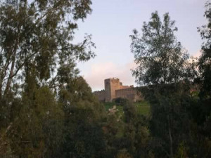 Vista del torreón Norte del Castillo de Medellín donde Beatriz Pacheco encerró a su hijo para ursurpar su título de Conde