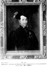 RETRATO DE CORTÉS EXISTENTE EN EL AYUNTAMIENTO DE MEDELLÍN, HASTA 1936