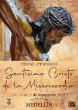 Cartel de las fiestas patronales del Stmo. Cristo de las Misericordias. Medellín, 2023