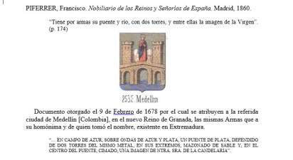 Escudo de Medellín (1860)