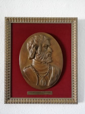 Retrato de Gonzalo de Sandoval (óleo sobre tabla de Jesús Sandonís Martín).