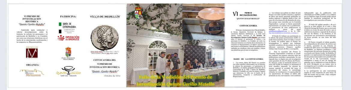 VI PREMIO DE INVESTIGACIÓN. CONVOCATORIA