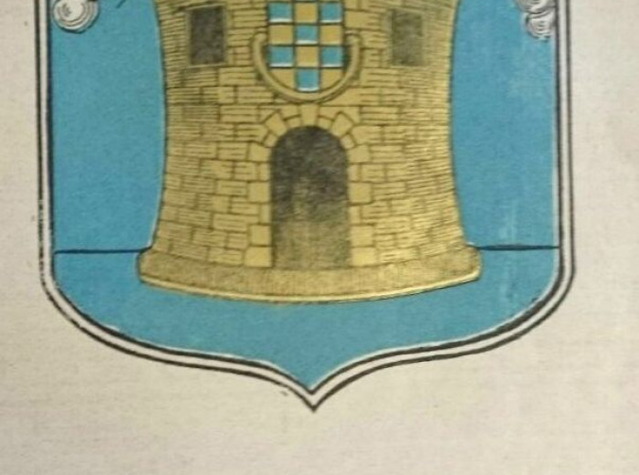 Otra interpretacion del escudo, con base en la Real Cédula de Carlos II.