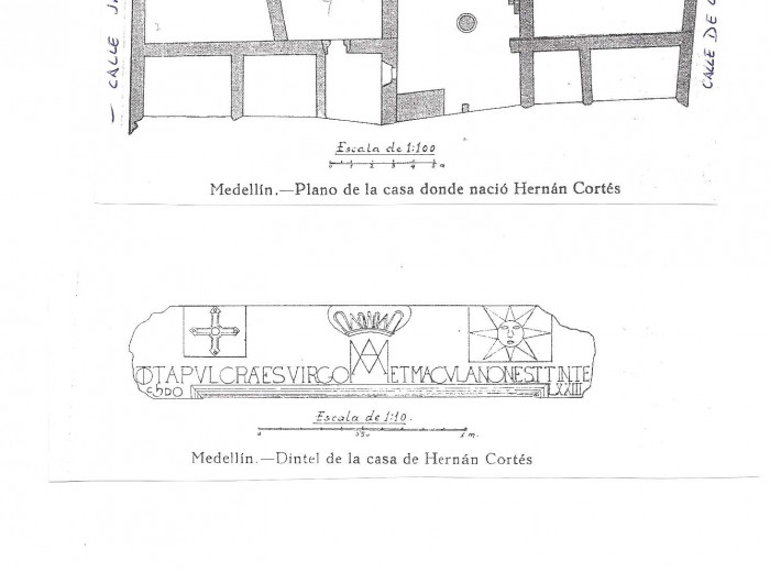 Plano de la casa de Cortés.