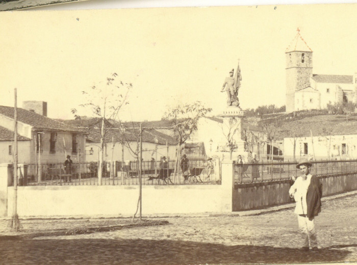 Plaza de Hernán Cortés (c. 1890)