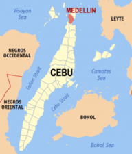 Mapa de la Isla de Cebú