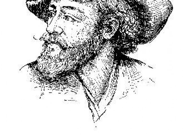 Hernán Cortés y su firma.