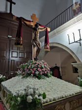 Stmo. Cristo de la Misericordia antes del desfile procesional del 14/09/2022