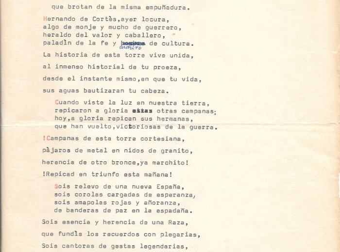 Poema leído en la bendición de las nuevas campanas de San Martín