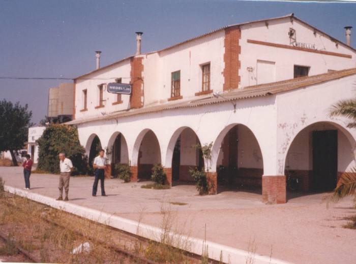 La estación de Medellín en los años 80 del s. XX.