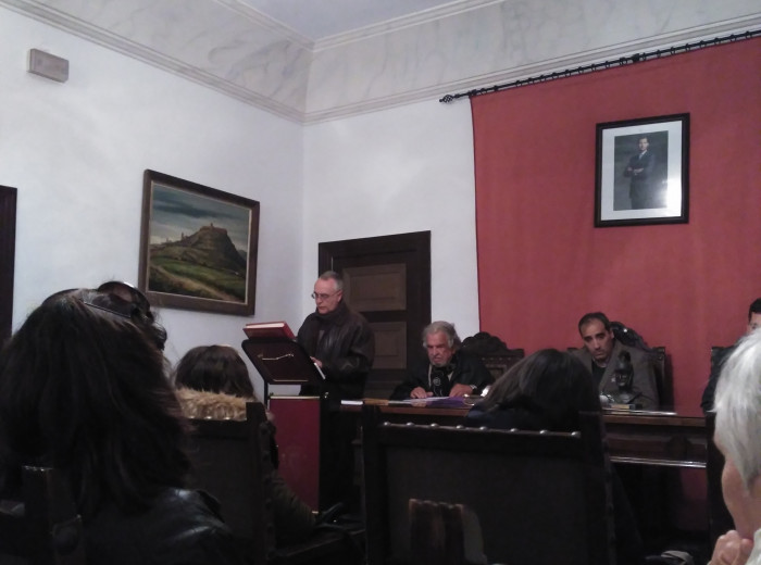 Presentación del Acto a cargo del Presidente de la Asociación Histórica Metellinense.