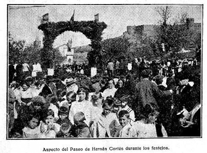 Detalle del Paseo de Hernán Cortés durante el festejo