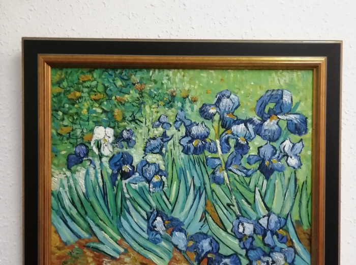 Copia de la obra Lirios (Van Gogh)