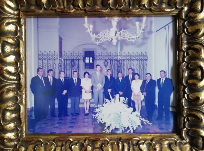 Fotografía del Acto de nombramiento de S.A.R D. Felipe de Borbón como Alcalde perpetuo de Medellín