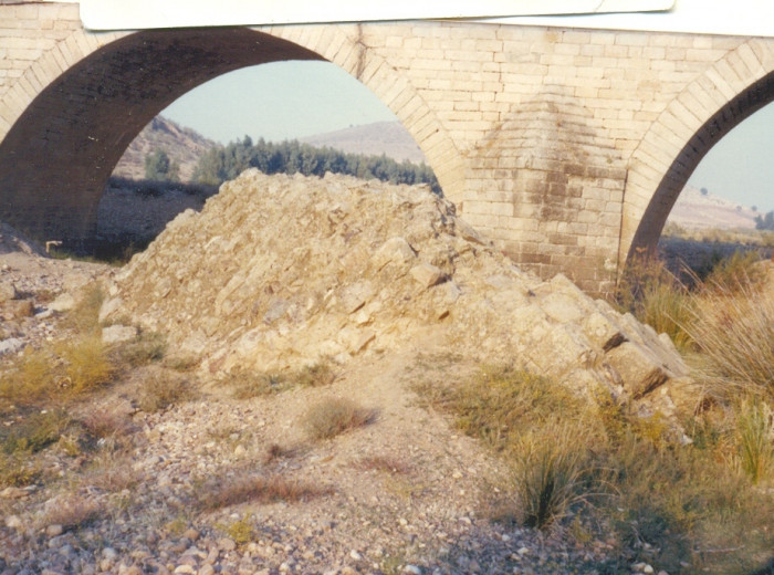 Restos de pilares del puente romano